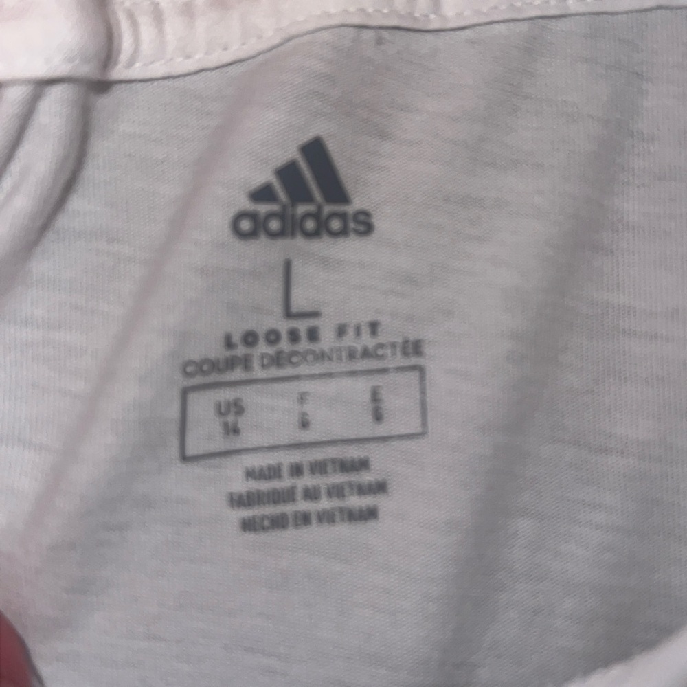 Adidas Girls' Hooded Long Sleeved T-shirt, Large - Picture 6 of 7
